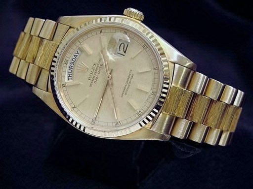 Rolex 18K Yellow Gold Day-Date President 18038 Champagne -5