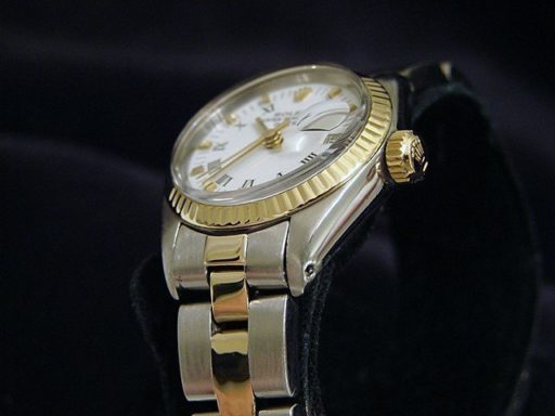 Rolex Two-Tone Date 6917 White Roman-4