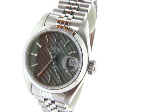 Rolex Stainless Steel Date 69190 Gray Slate -4