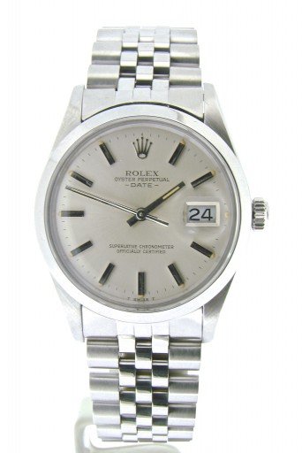 Rolex Stainless Steel Date 15000 Silver -7