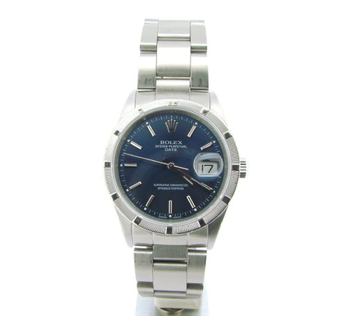 Rolex Stainless Steel Date 15210 Blue -5