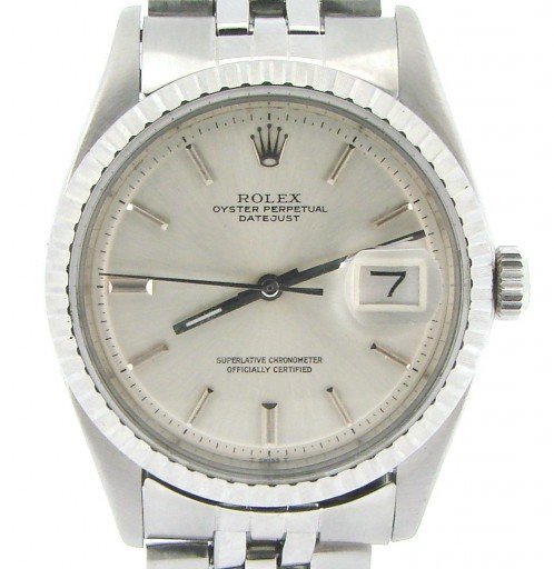 Rolex Stainless Steel Datejust 1603 Silver -1