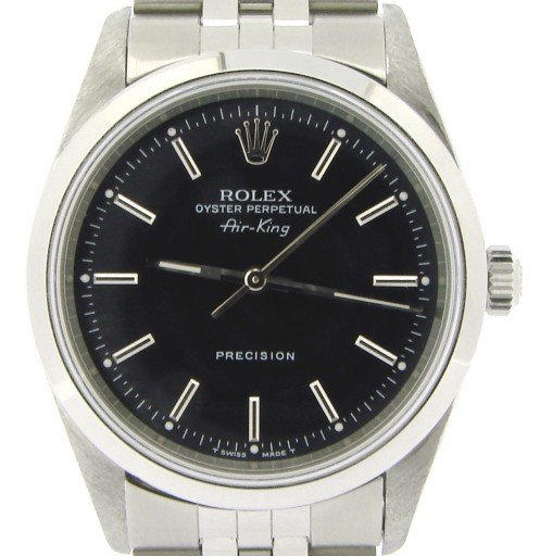 Rolex Stainless Steel Air-King 14000 Black-1