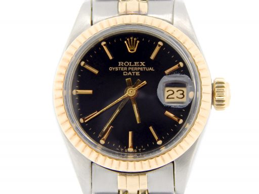 Rolex Two-Tone Date 6917 Black -1