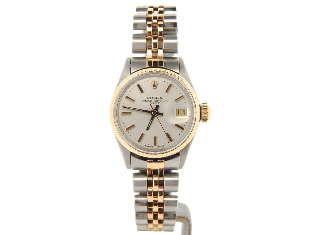 rolex classic oyster 2 tone womens