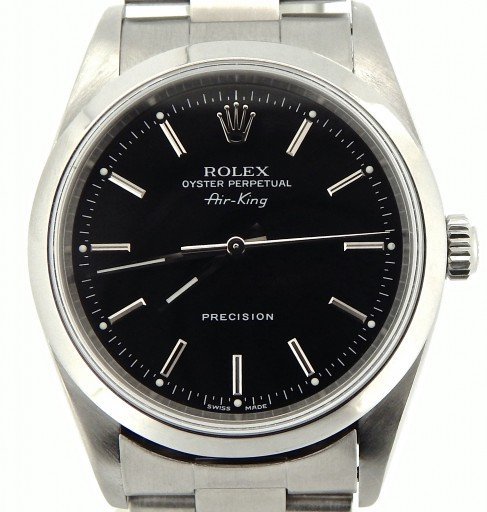 Rolex Stainless Steel Air-King 14000 Black-1