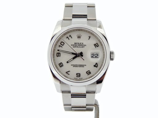 Rolex Stainless Steel Datejust 116200 White Arabic-8
