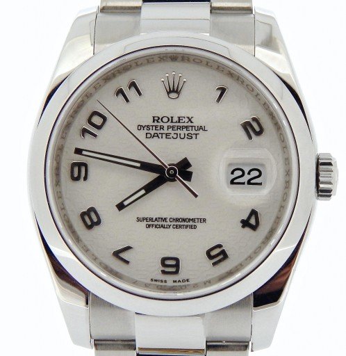 Rolex Stainless Steel Datejust 116200 White Arabic-1