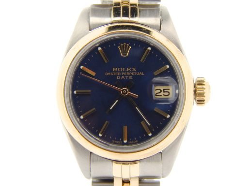 Rolex Two-Tone Date 6916 Blue -1