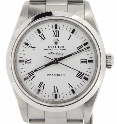 Rolex Stainless Steel Air-King 14000M White-1