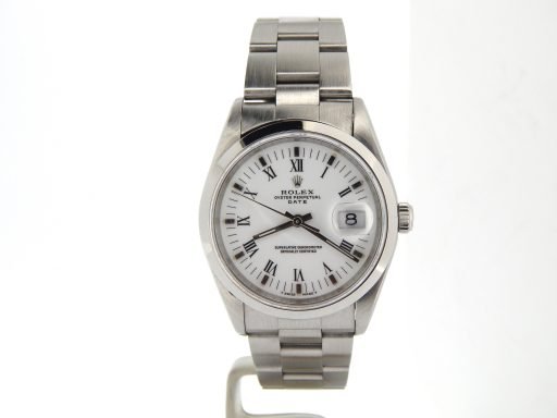 Rolex Stainless Steel Date 15200 White Roman-8
