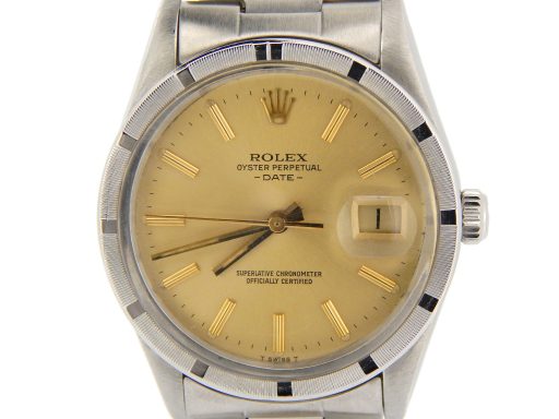 Rolex Stainless Steel Date 15010 Champagne -1