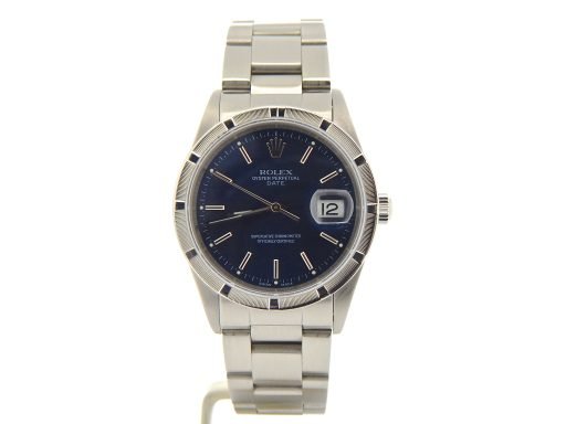 Rolex Stainless Steel Date 15210 Blue -8