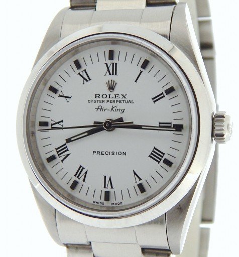 Rolex Stainless Steel Air-King 14000 White-1