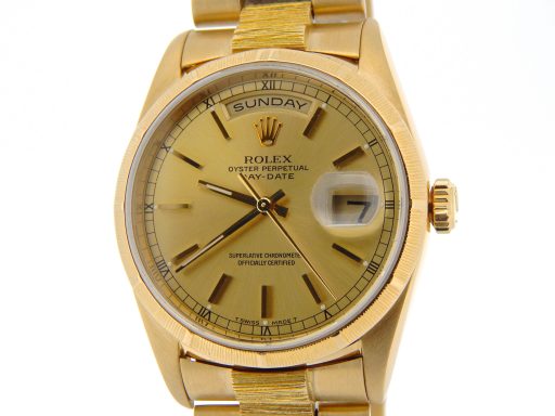 Rolex 18K Yellow Gold Day-Date President Champagne -1