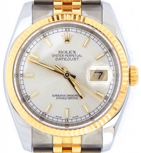 Rolex Two-Tone Datejust 116233 Silver -1