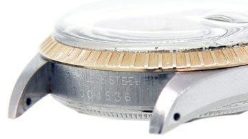 Where is the serial number on a rolex oyster perpetual datejust