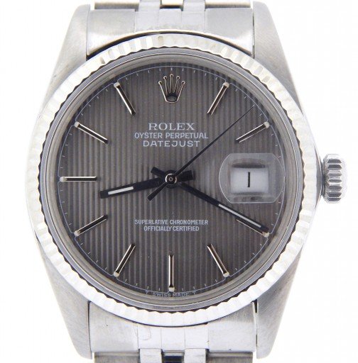 Rolex Stainless Steel Datejust 16014 Slate -1