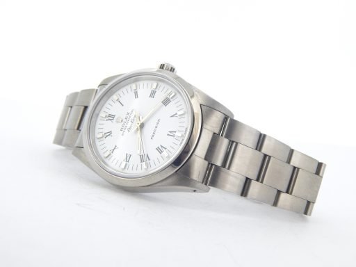 Rolex Stainless Steel Air-King 14000 White-8