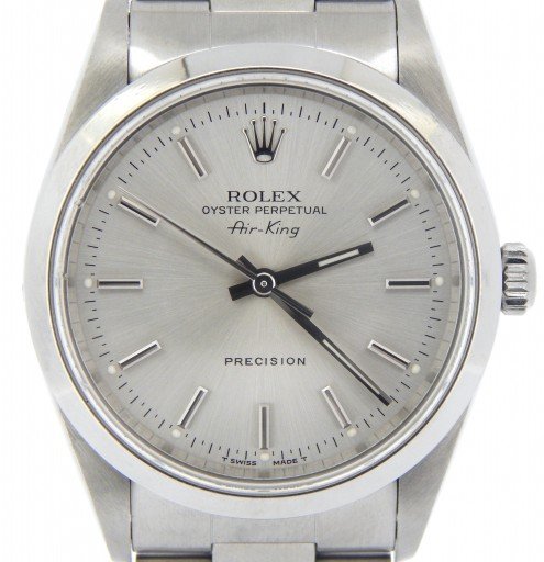 Rolex Stainless Steel Air-King 14000 Silver-1