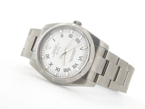 Rolex Stainless Steel Air-King 114210 White-6