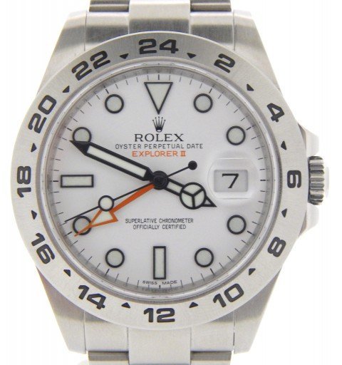 Rolex Stainless Steel Explorer II 216570 White -1