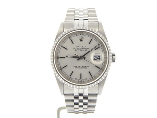 Rolex Stainless Steel Datejust 16220 Silver -10