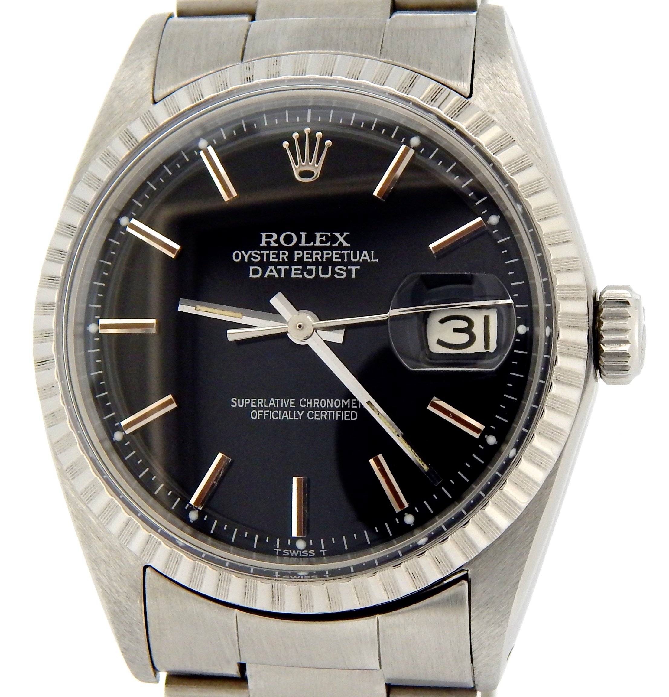 rolex oyster perpetual date stainless steel
