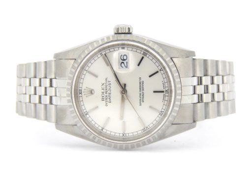 Rolex Stainless Steel Datejust 16220 Silver -9
