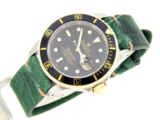 Rolex Two-Tone Submariner 16613 Black -6