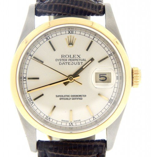 Rolex Two-Tone Datejust 16203 Silver -1