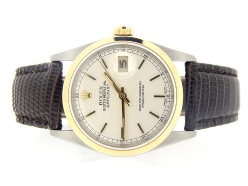 Rolex Two-Tone Datejust 16203 Silver -7