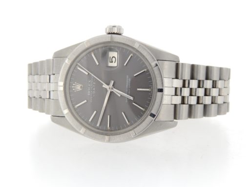 Rolex Stainless Steel Date 1501 Gray Slate -7