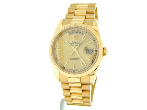 Rolex 18K Yellow Gold Day-Date President 118238 Champagne -7