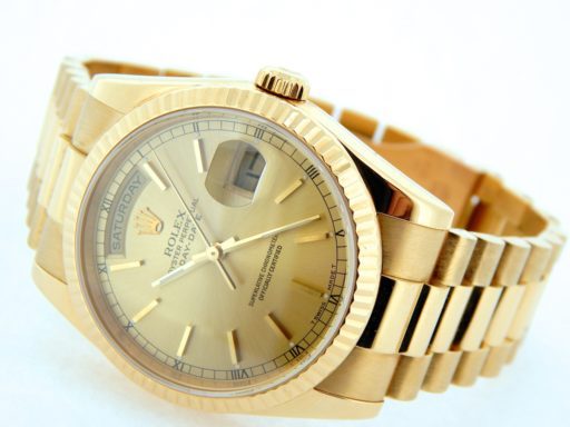 Rolex 18K Yellow Gold Day-Date President 118238 Champagne -5