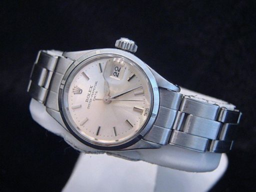 Rolex Stainless Steel Date 6519 Silver -5