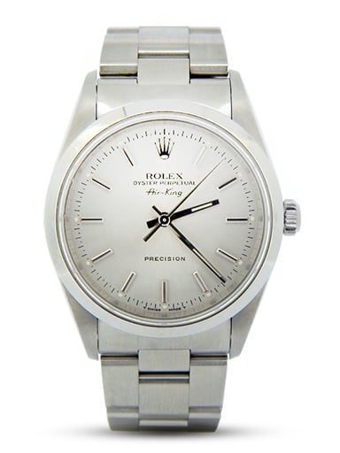 Mens Rolex Stainless Steel Air-King Silver 14000