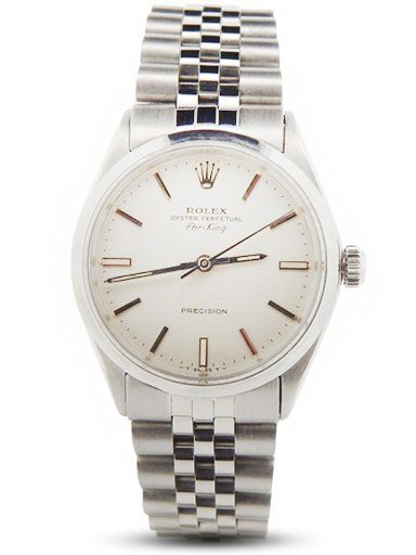 Mens Rolex Stainless Steel Air-King Silver 5500