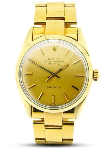 Rolex Air King Mens Gold Shell Watches 