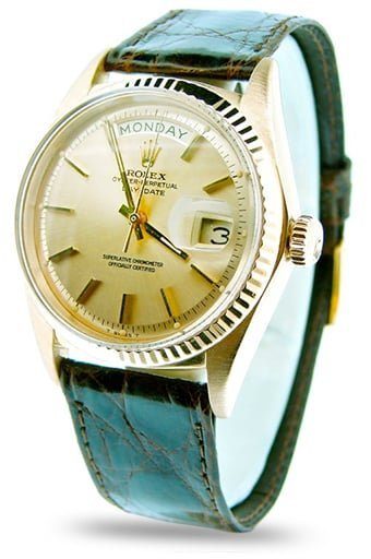 Rolex President Mens Day Date 18K Gold Champagne 1803