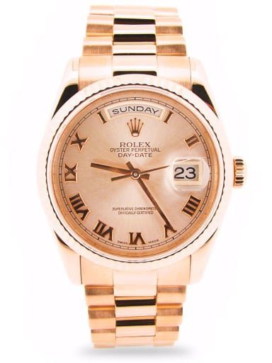 rose gold rolex for men