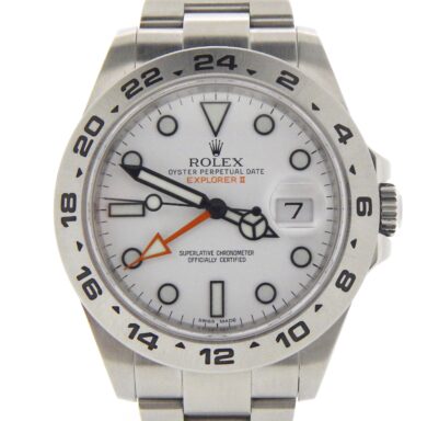 Rolex Stainless Steel Explorer II 216570 White