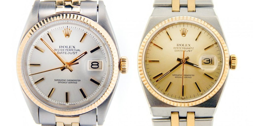 What’s the Difference? The Rolex Datejust Vs. The Rolex Oysterquartz Datejust