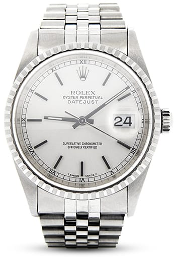 Compare Stainless Steel Rolex Datejust Ref. 16220