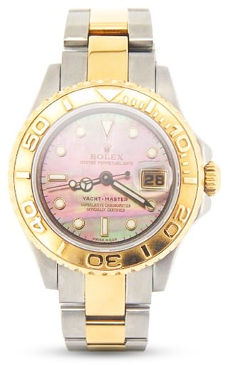 Ladies Rolex Two-Tone 18K/SS Yacht-Master Tahitian MOP 169623