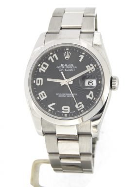 Rolex Stainless Steel Datejust 116200 Black Concentric Arabic-11