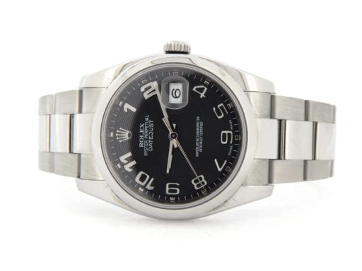 Rolex Stainless Steel Datejust 116200 Black Concentric Arabic-9