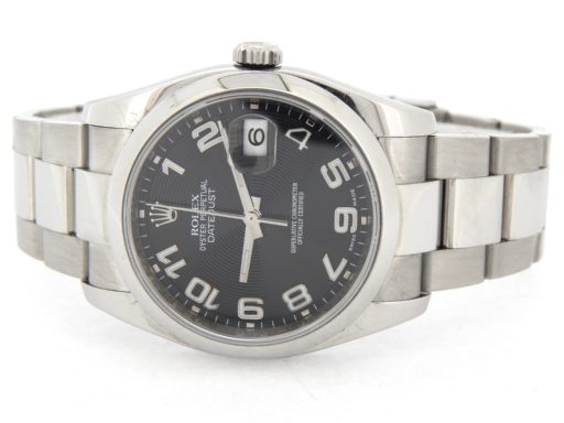 Rolex Stainless Steel Datejust 116200 Black Concentric Arabic-8