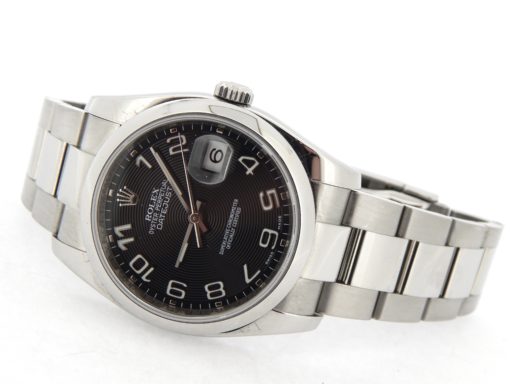 Rolex Stainless Steel Datejust 116200 Black Concentric Arabic-7