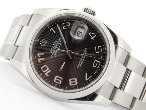 Rolex Stainless Steel Datejust 116200 Black Concentric Arabic-6